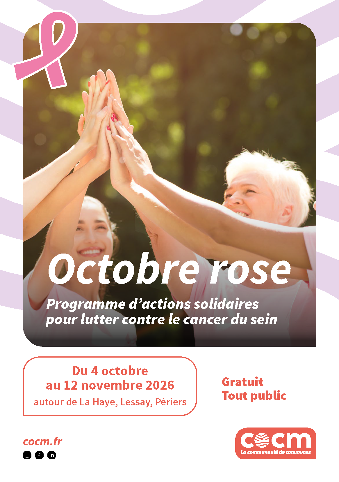 Octobre rose - Programme des actions solidaires