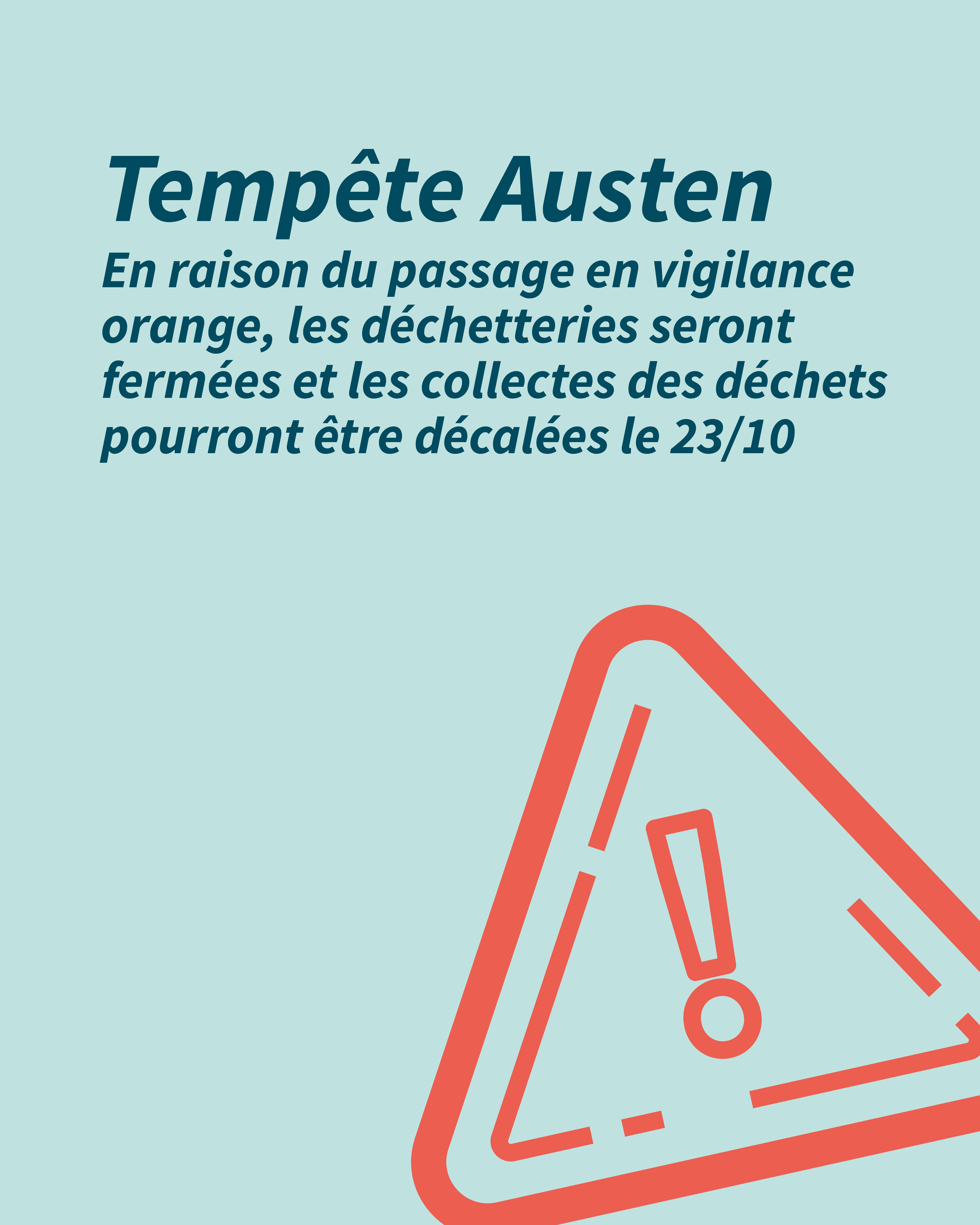 ALERTE METEO - TEMPETE AUSTEN