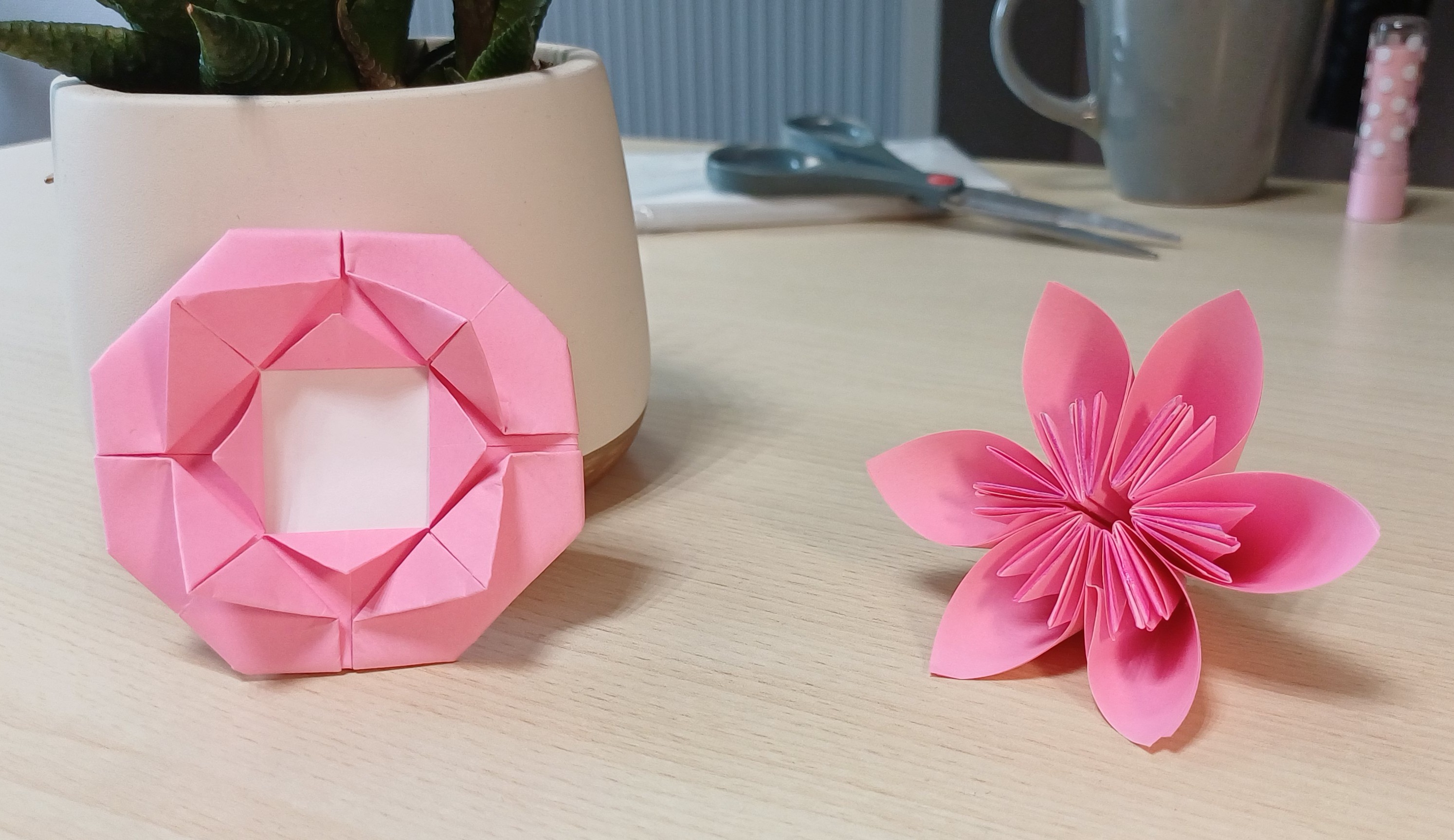 Origamis octobre rose